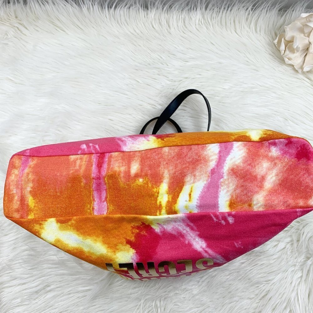 Victoria's Secret Large Logo Tie Dye Beach/Overnight/Getaway Tote - Picture 7 of 11